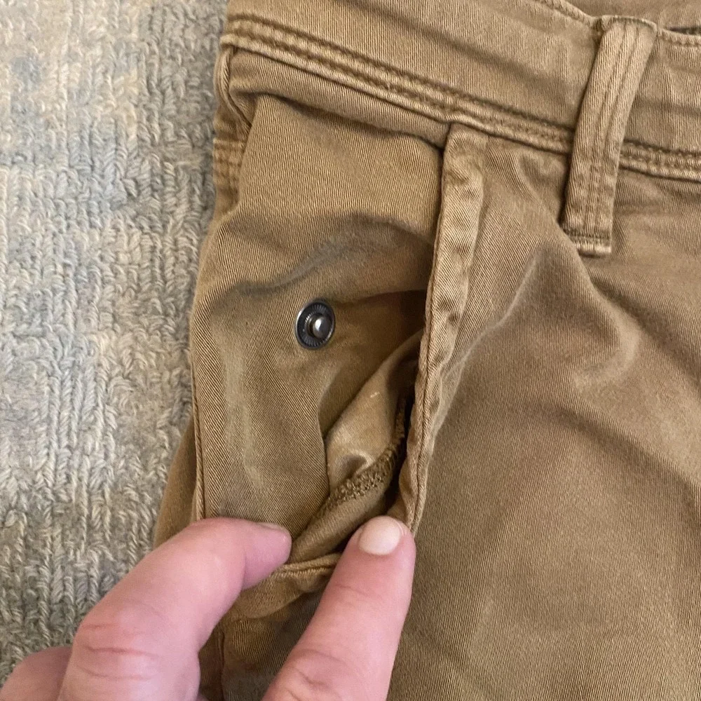 DU/ER Pants Mens 34x29 Brown N2X Slim Fit Jogger Stretch Casual Tapered Cuffed